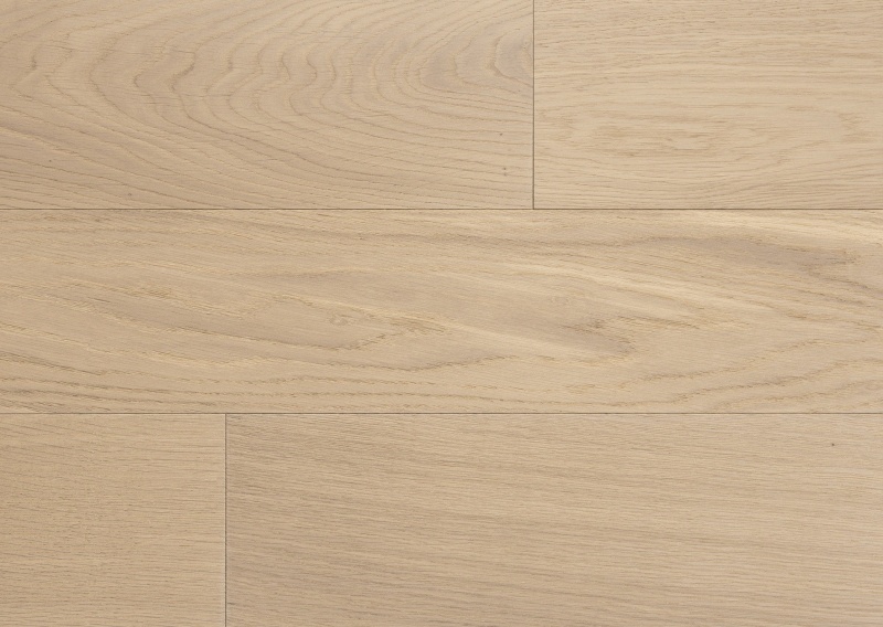 Branche French White Oak Coral Engineered Hardwood Flooring - Wire Brushed & Ultra Low Gloss - 5.75" X Random Lengths