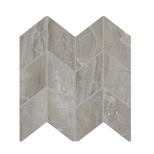 Famed Fortune Porcelain Mosaic - 3" X 6" Chevron - Polished