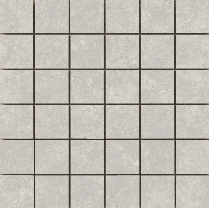 Tesola Silver Ceramic Mosaic - 2" X 2" - Matte