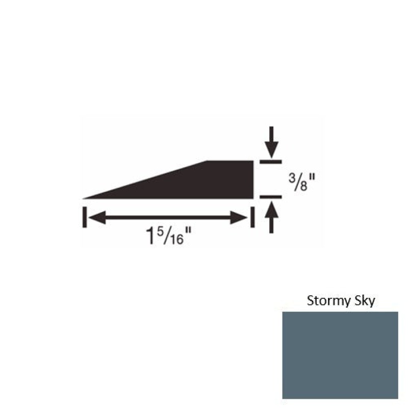 Solid 26 Stormy Sky Rubber Reducer Strip
