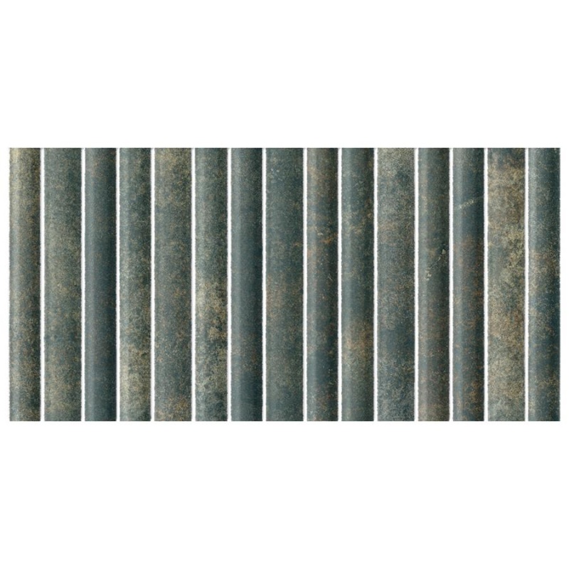 Rubik Verde Ceramic Tile - Glossy - 5 7/8" X 11 3/4"