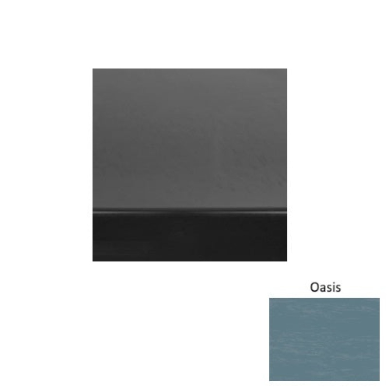 Marbleized 71 Oasis Light Duty With One 2 Inch Strips Rubber (Rd) With Safety Yellow Abrasive Strip Stair Tread - Smooth