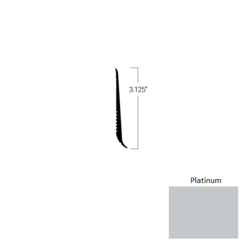 Johnsonite Platinum Rubber Tightlock Resilient Rubber Base