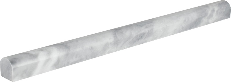 Bardiglio Marble Floor & Wall Trim - 3/4" X 12" Dome Liner