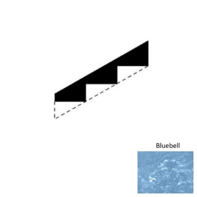 Marbleized Bluebell Rubber Stringers - Smooth