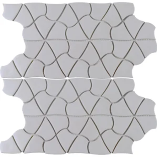 Aquatica Aloha Plumeria Glass Mosaic - Floral - Matte