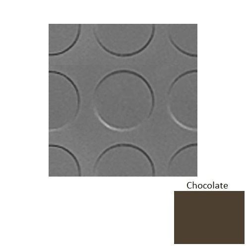 Flextones Chocolate Textured Rubber Tile 18" x 18"