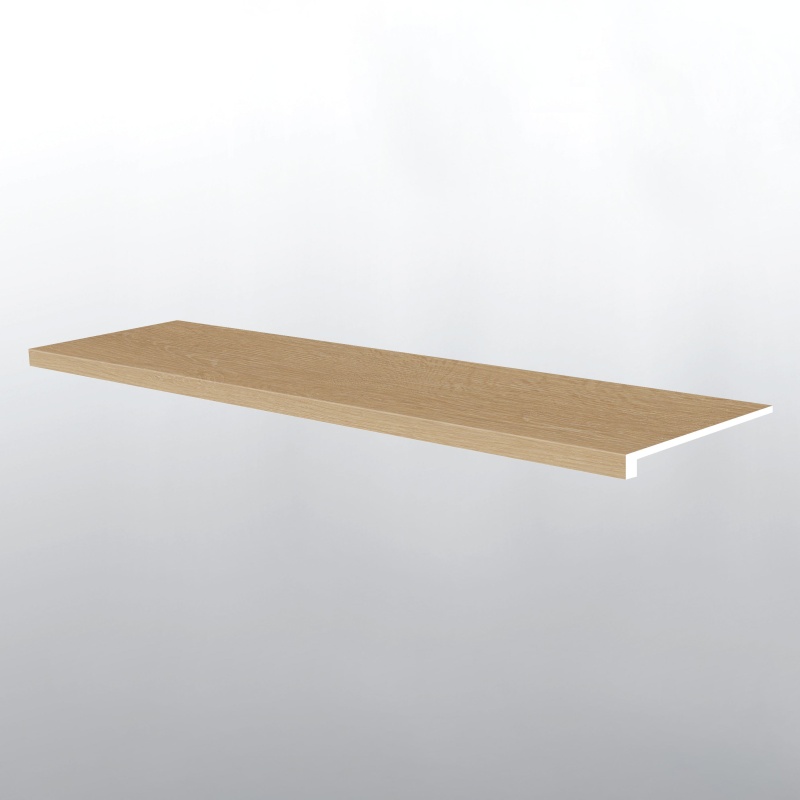 Laurel Coastal Cottage Luxury Vinyl Moulding / Trim - 12" X 47.25" Stair Tread Eased Edge - Low Gloss
