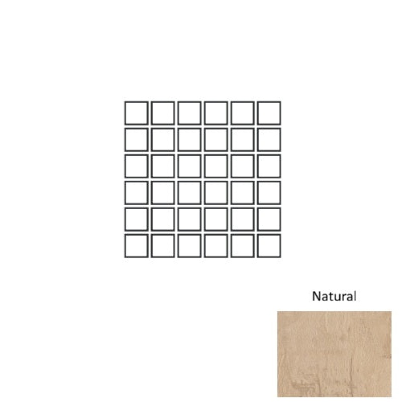 Savage Natural 2" x 2" Porcelain Mosaic