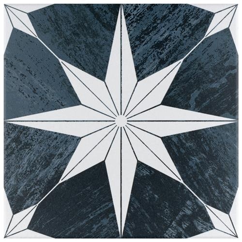Cassis Stella Black Night Porcelain Tile - Mixed - 9 3/4" x 9 3/4"