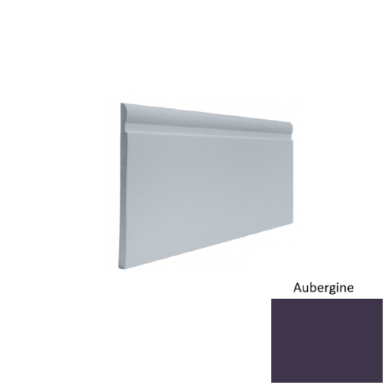Contours #85 Fashion Aubergine Rubber Profiled Wall Base - Satin