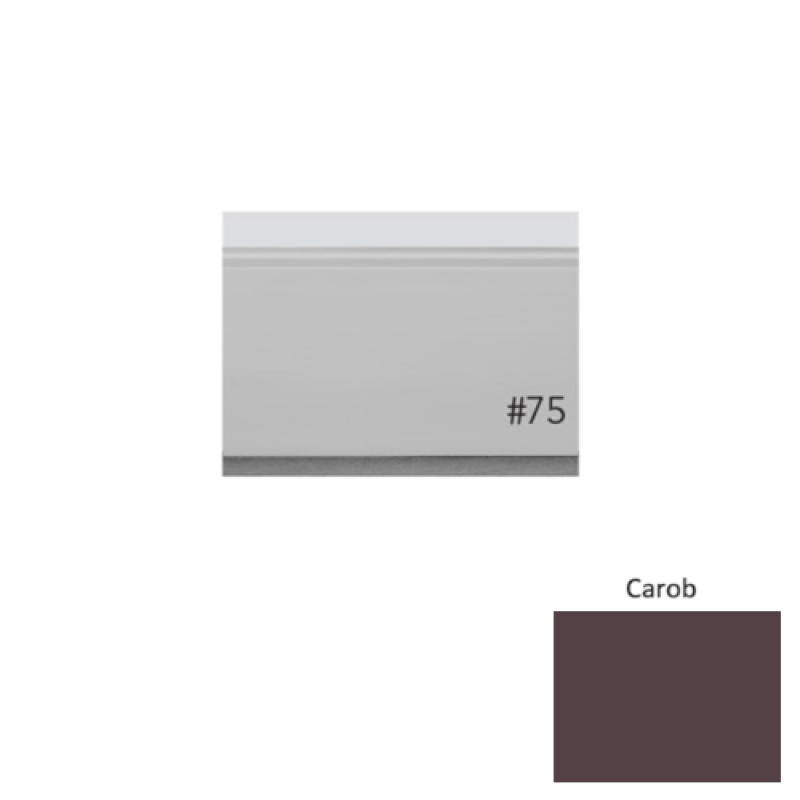 Pinnacle Plus #75 Level Carob Rubber Wall Base - 3" x 8 Ft