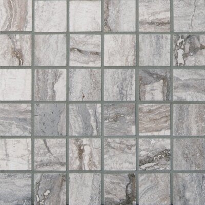 Bernini Carbone Porcelain Mosaic - 2" x 2" - Matte
