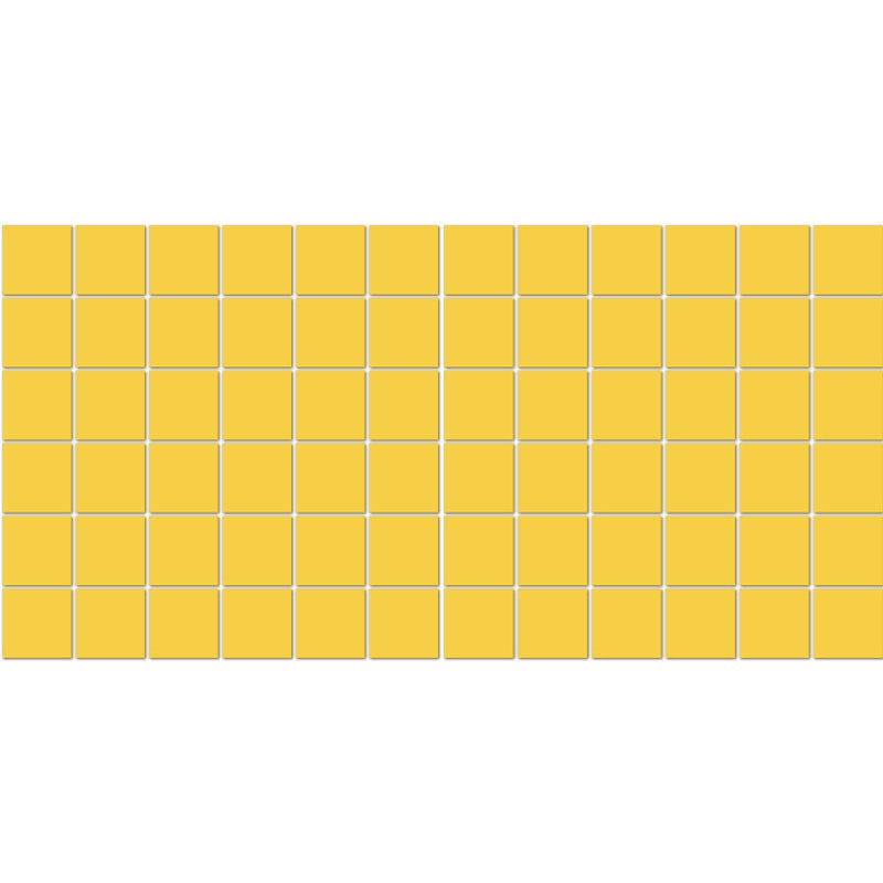 Unglazed Mosaics Lemon Drop Porcelain Mosaic 2" x 2"