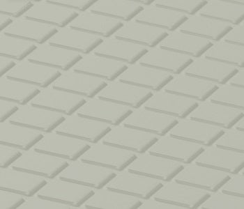 Johnsonite Macadamia Diamond Solid Color Rubber Tile - Textured - 24" X 24"