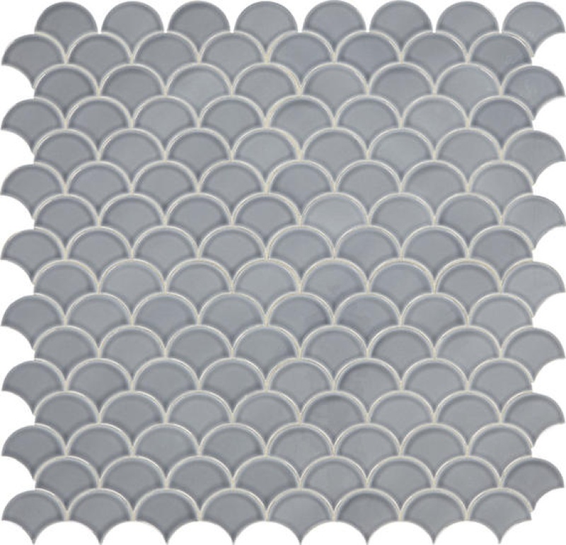 Revalia Remix Exquisite Sky Ceramic Mosaic - 3" Fan - Glossy