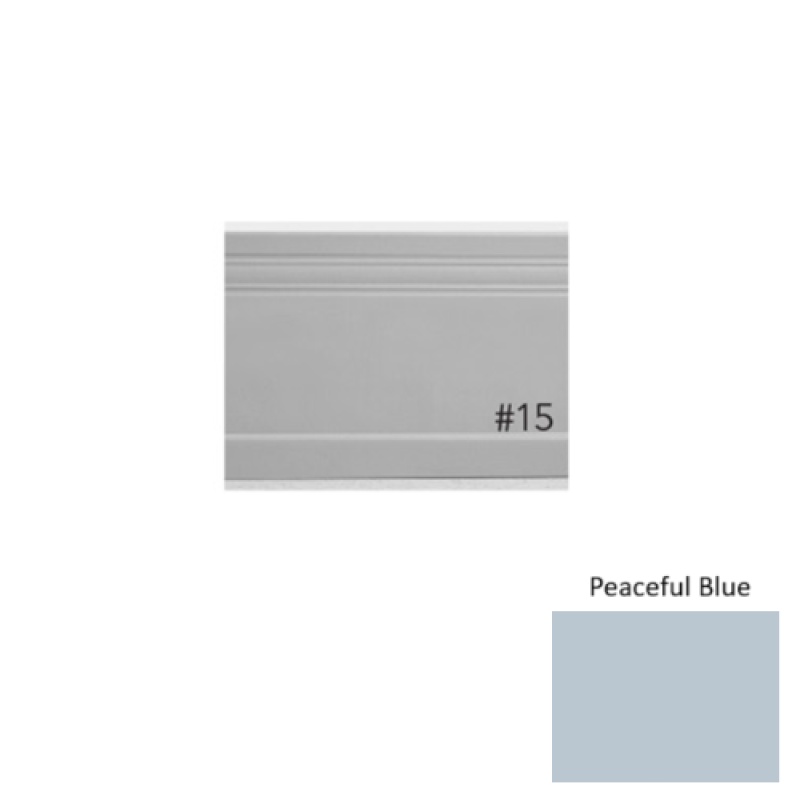 Pinnacle Plus #15 Impluse Peaceful Blue Rubber Coil Wall Base - 5 1/4" X 60 Ft