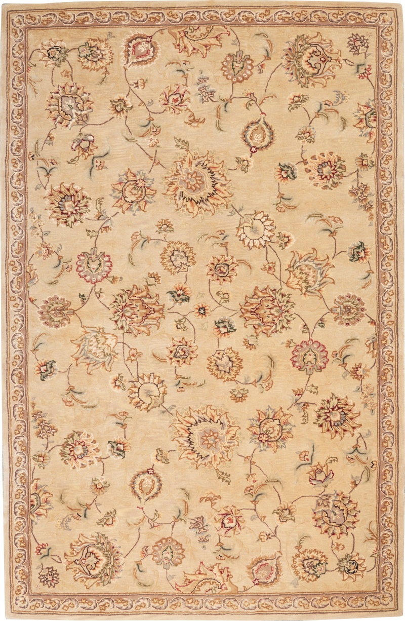 Nourison 2000 Beige Wool Blend Traditional Area Rug