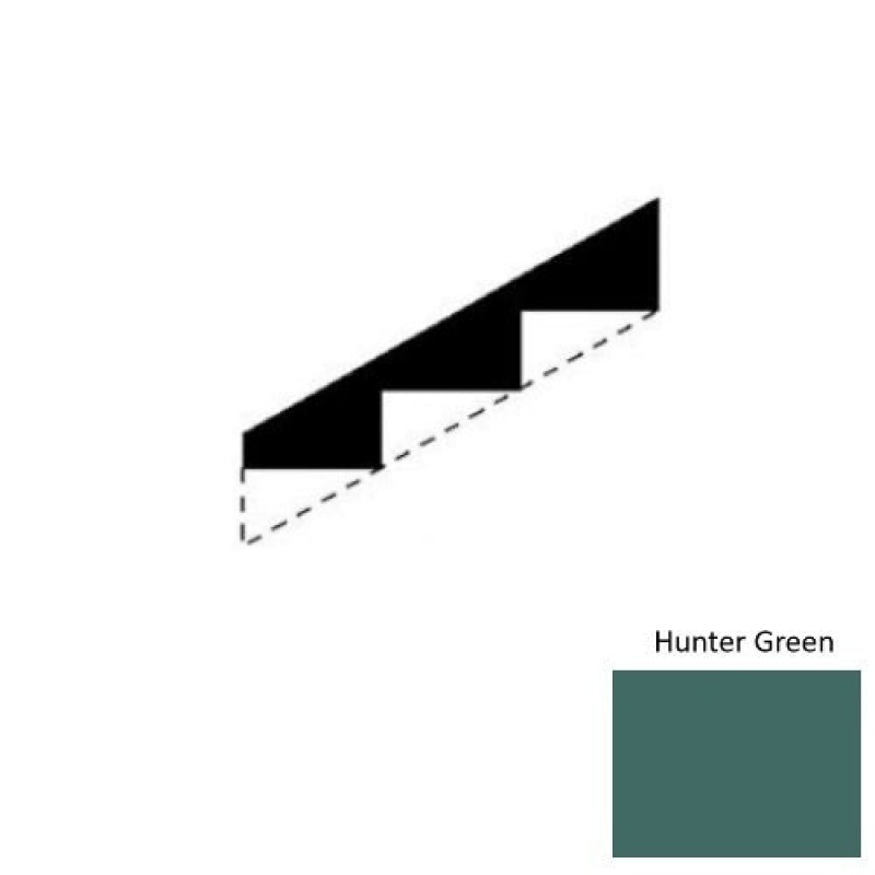 Solid Hunter Green Rubber Stringers - Smooth