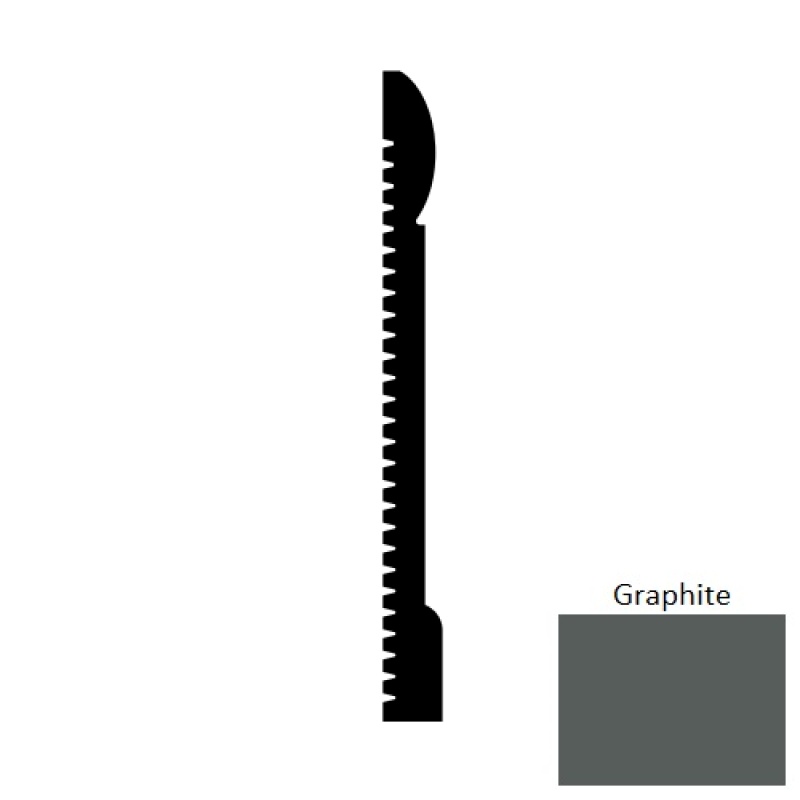 Base Sculptures Graphite Fascinate SCF Thermoplastic Rubber Wall Base