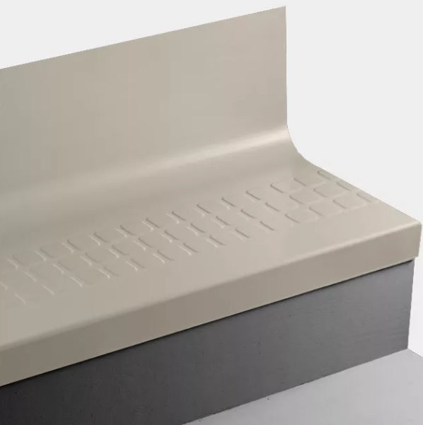 Johnsonite Almond Raised Square Rubber Stair Tread