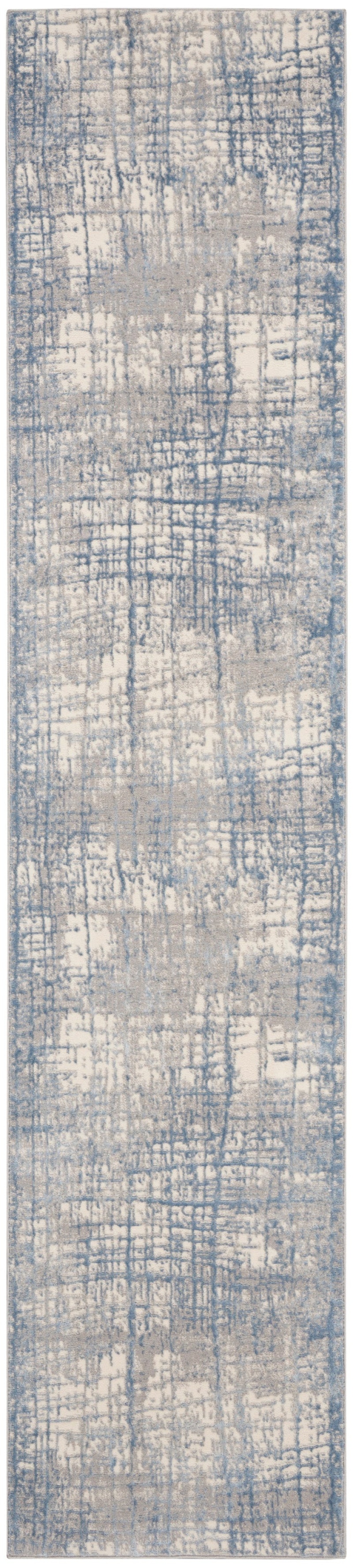 Calvin Klein Rush CK950 Ivory Blue Polyester Modern Area Rug