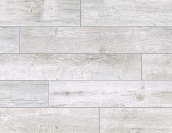 Bryson Valley Coastal Beachwood Porcelain Tile - Matte - 8" X 48"