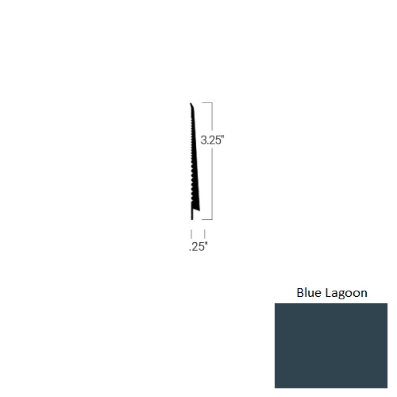 Johnsonite Blue Lagoon Rubber Tightlock Carpet Rubber Base