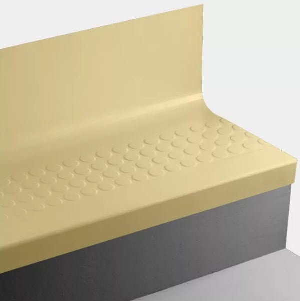 Johnsonite Canary Raised Round Rubber Stair Tread