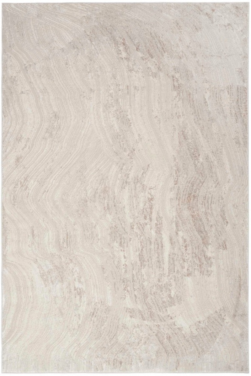 Calvin Klein Irradiant Silver Grey Irr04 Polyester Contemporary Area Rug - 6 Ft X 9 Ft - Silver Grey