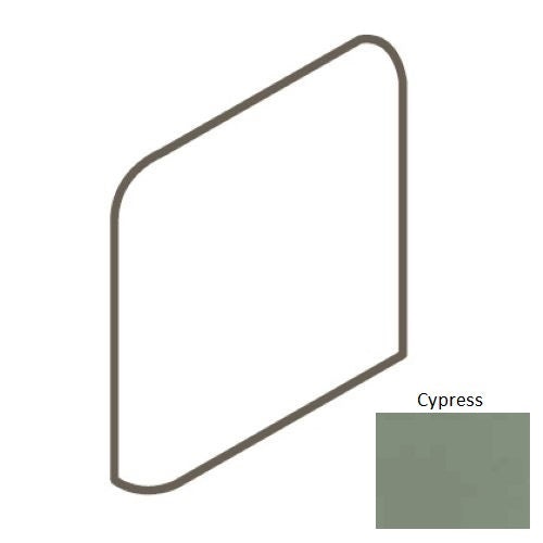 Keystones Unglazed Mosaic Cypress Porcelain Bullnose Outcorner
