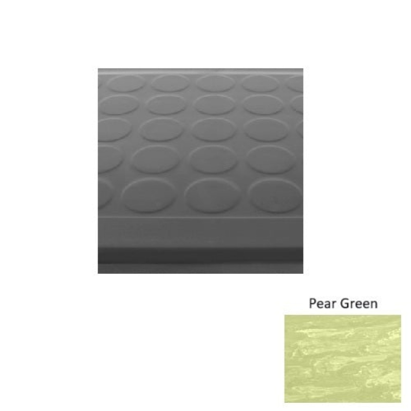 Marbleized 92 Pear Green Low Profile Raised Circular Rubber Stair Tread