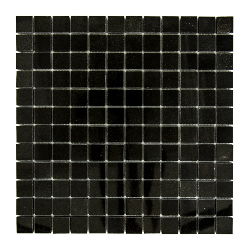 Absolute Black Granite Mosaic - 1" X 1" - Polished