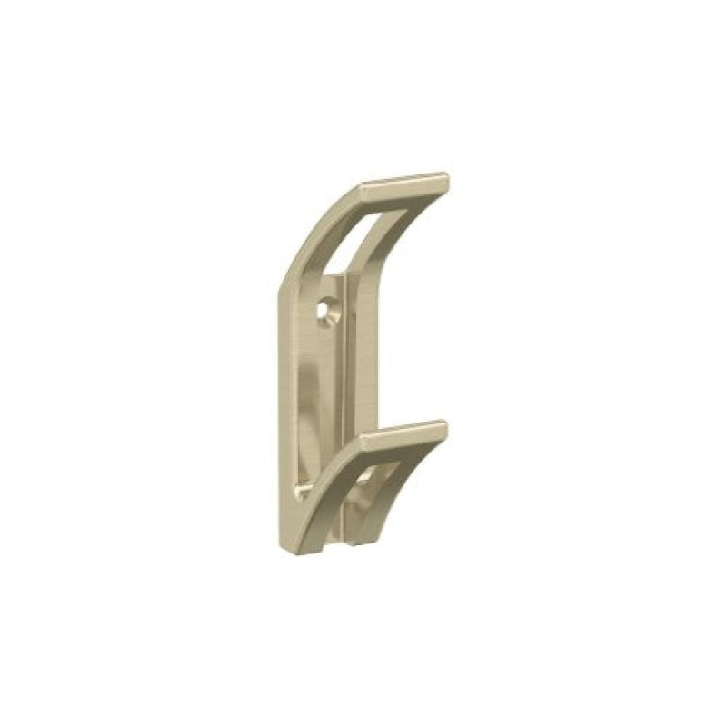 Avid Zinc Double Prong Decorative Hook - Golden Champagne - 4 1/16" (103 Mm) Length
