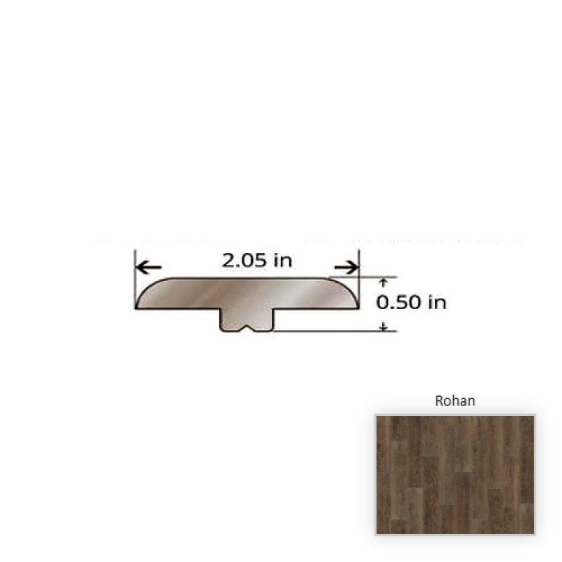 Courtier Rohan Oak Luxury Vinyl Moulding / Trim - 84.25" T Molding - Surface Guardian Pro Uv Coating