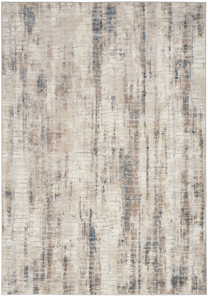 Calvin Klein Infinity Ivory Grey Blue Modern Area Rug