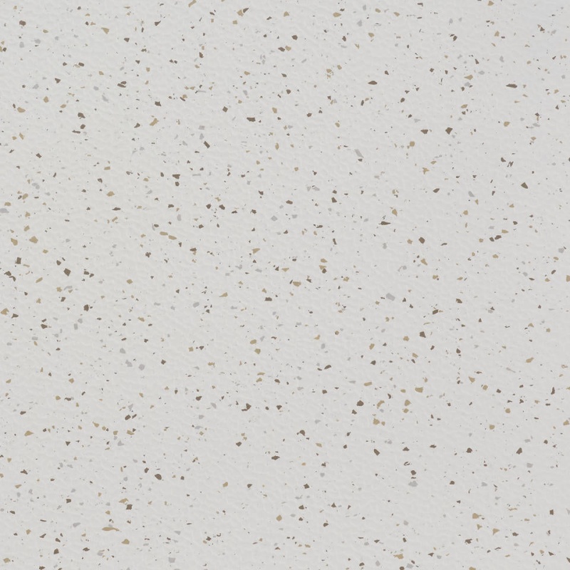 Johnsonite Snowcap Rice Paper Color Splash Speckled Rubber Tile - Textured
