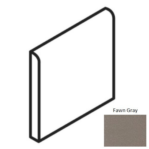 Sure Step II Fawn Grey Bullnose Trim 6" x 6" Matte