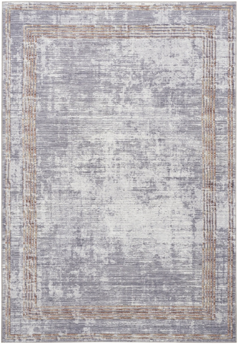 Daydream Ddr03 Silver Polyester Modern Area Rug