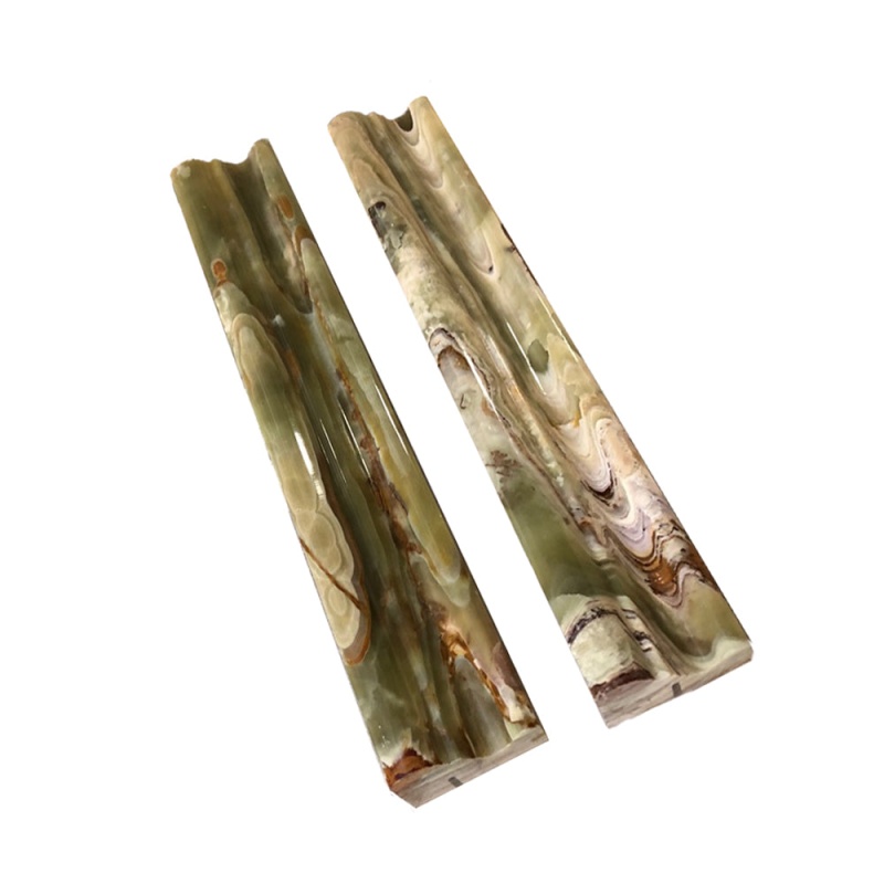 Green Onyx Molding - 2" x 12" Crown (Mercer) Molding - Polished