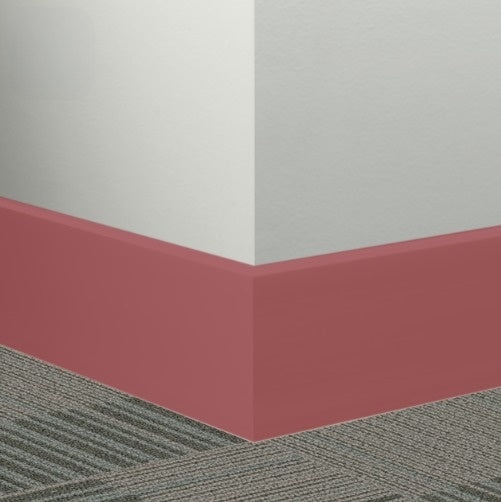 Johnsonite Flame Rubber Millwork Contoured Wall Base - 3" X 96" X 3/8" Mandalay 3" - Millwork Contoured Wall Base