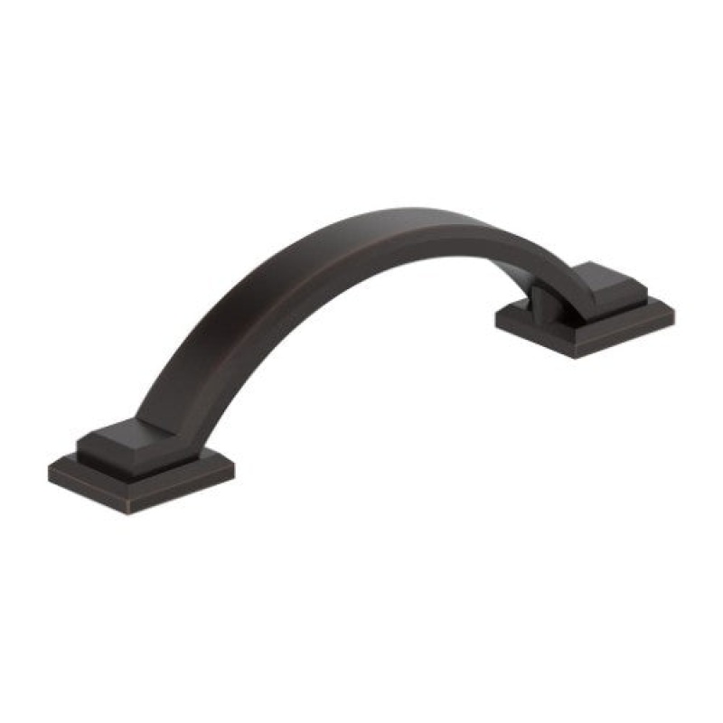 Sheffield Zinc Arch Cabinet Pull - Oil Rubbed Bronze