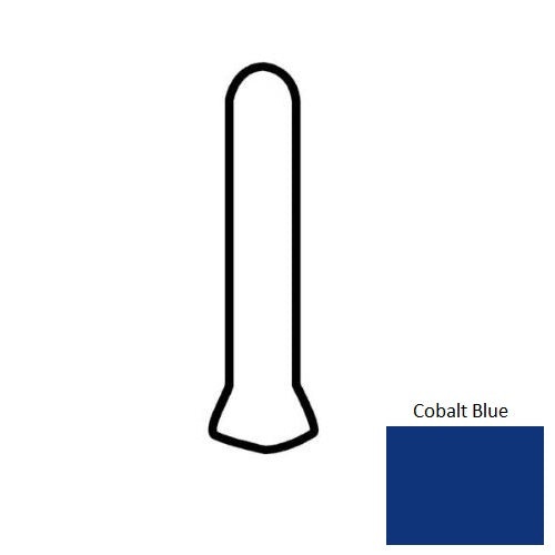 Color Wheel Classic Cobalt Blue Ceramic Wall Trim - 1" X 6" Sanitary Cove Base Corner Slim Foot - Semi Gloss