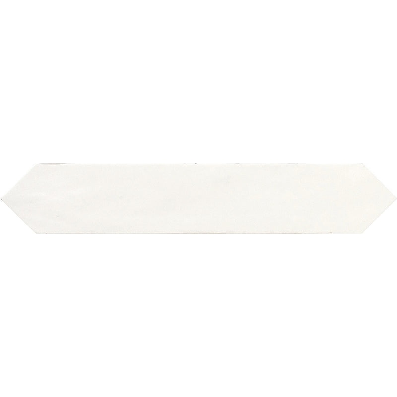 Piccadilly White Ceramic Tile - Matte - 1.7" X 9.6"