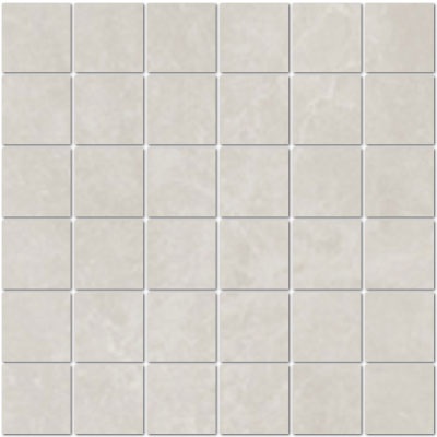 Berliner Weiss Porcelain Mosaic - 2" X 2" - Matte