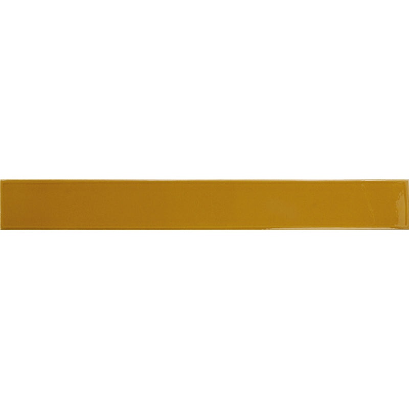 Flatiron Honey Ceramic Tile - Glossy - 2" X 16"