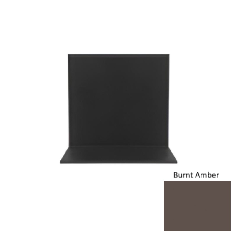 Pinnacle Burnt Amber Rubber Sanitary Toe Wall Base - 4" X 48"