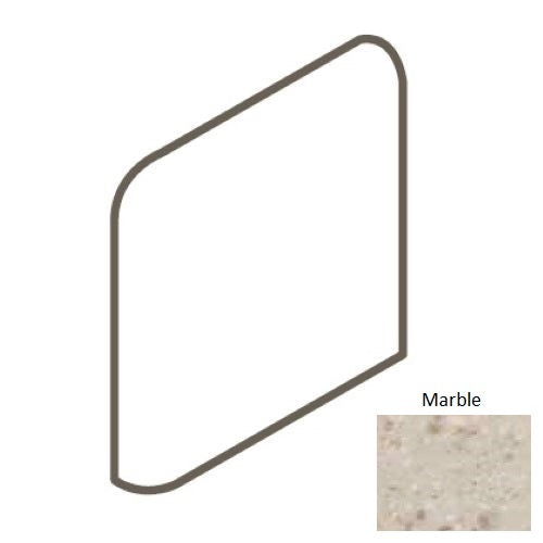 Keystones Unglazed Mosaic Marble Porcelain Bullnose Outcorner