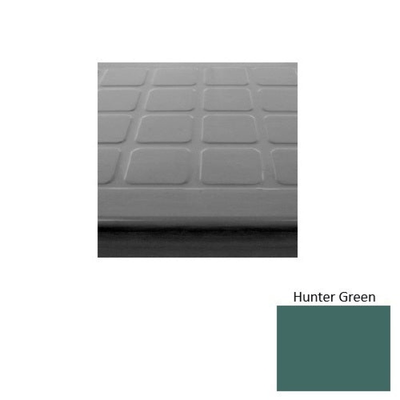 Solid 94 Hunter Green Raised Square Rubber (Sq) Stair Tread With Dupont Kevlar - Textured