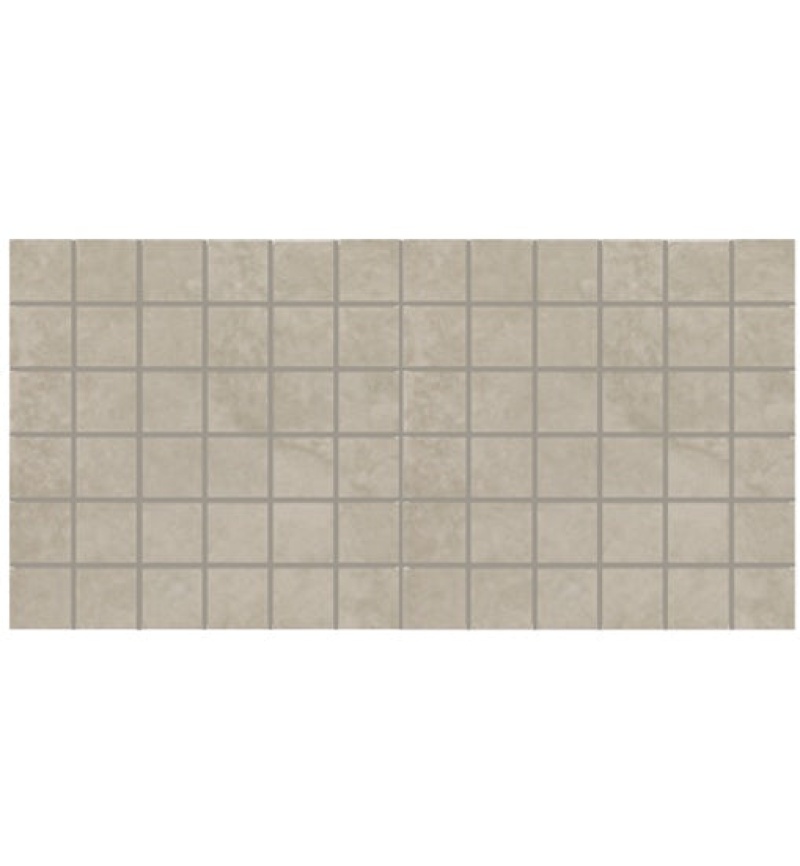 Core Fundamentals Choice Burrow Beige Straight Joint Ceramic Mosaic - 2" X 2" - Matte
